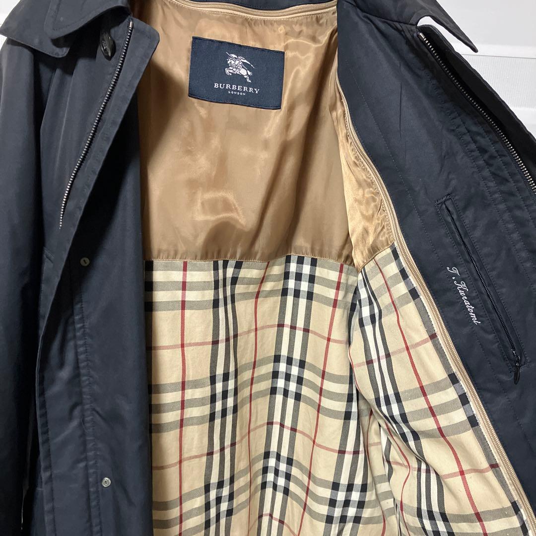 BURBERRY バーバリー ノバチェック コート インナー フード付き