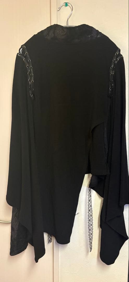 QutieFrash アシンメトリー 着物袖 カーディガン