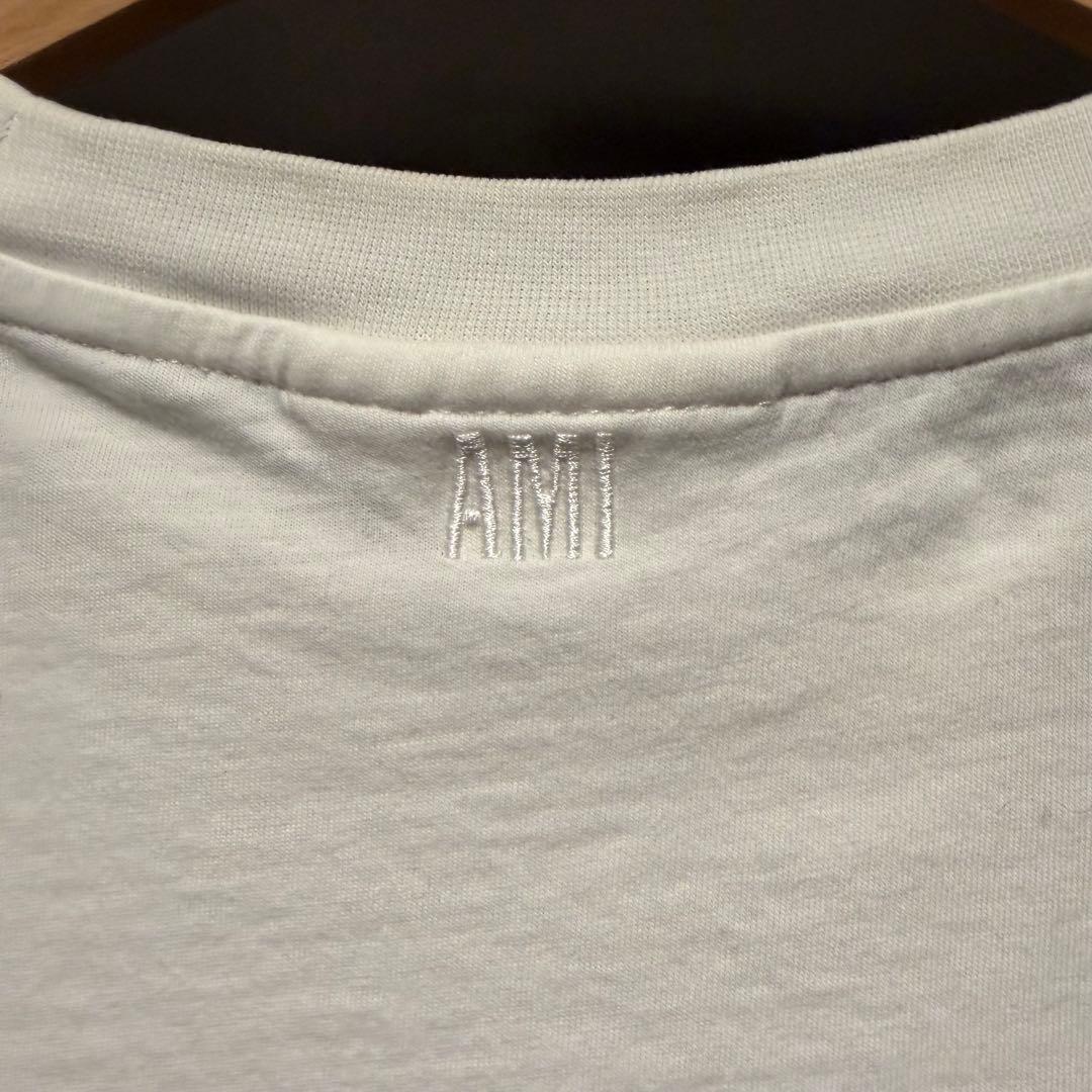 【正規品】Ami paris アミパリス　刺繍ロゴTシャツ
