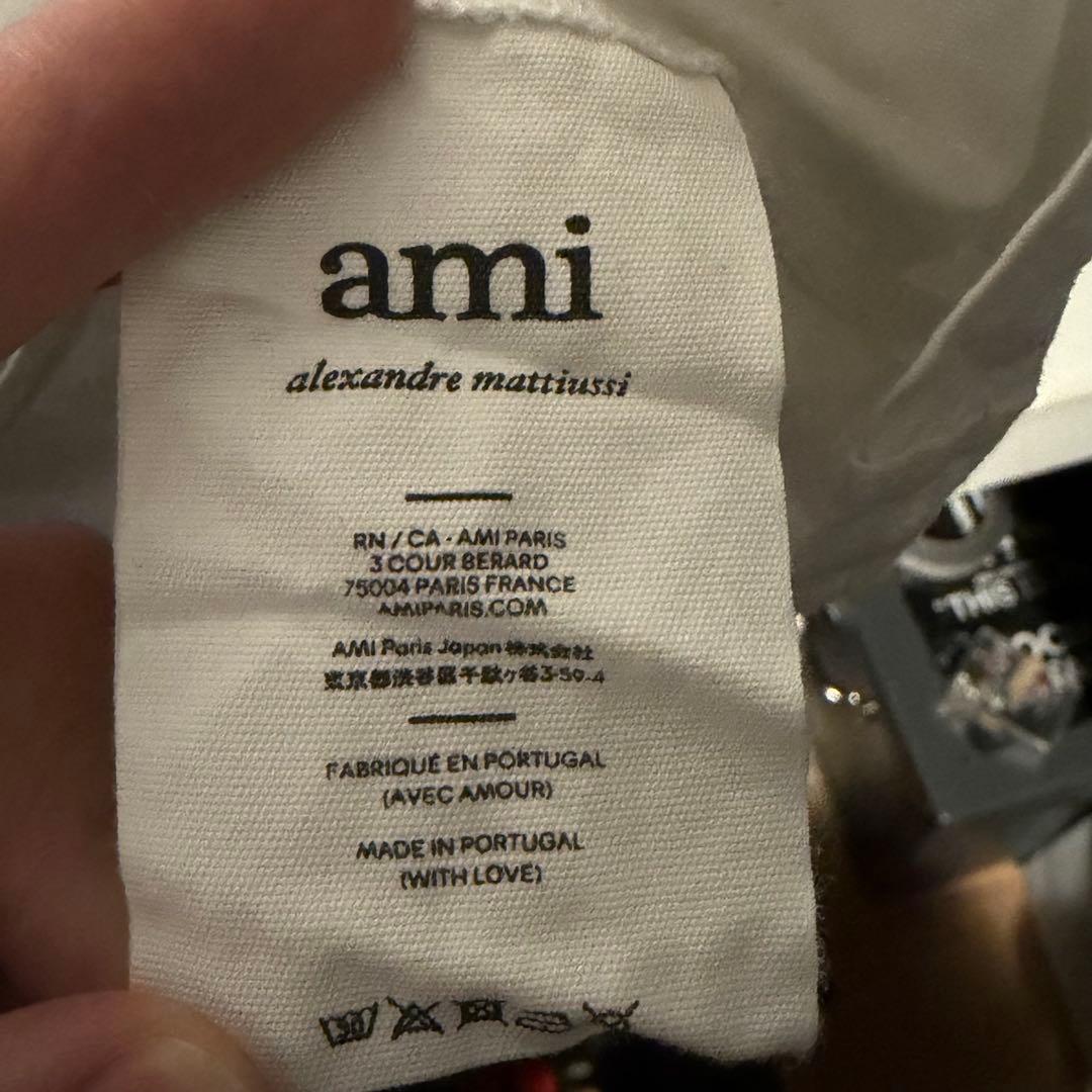 【正規品】Ami paris アミパリス　刺繍ロゴTシャツ