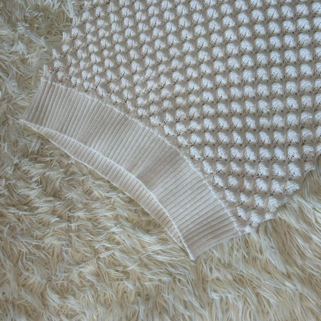 美品✨ ボリュームショルダーニット　ホイップニット　ソブ　近年モデル　半袖ニット