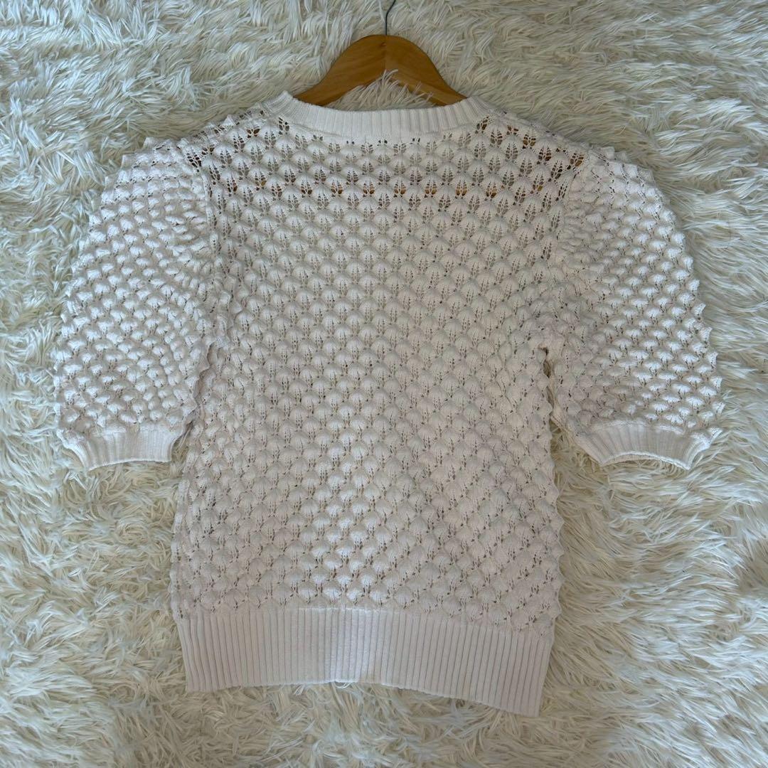 美品✨ ボリュームショルダーニット　ホイップニット　ソブ　近年モデル　半袖ニット