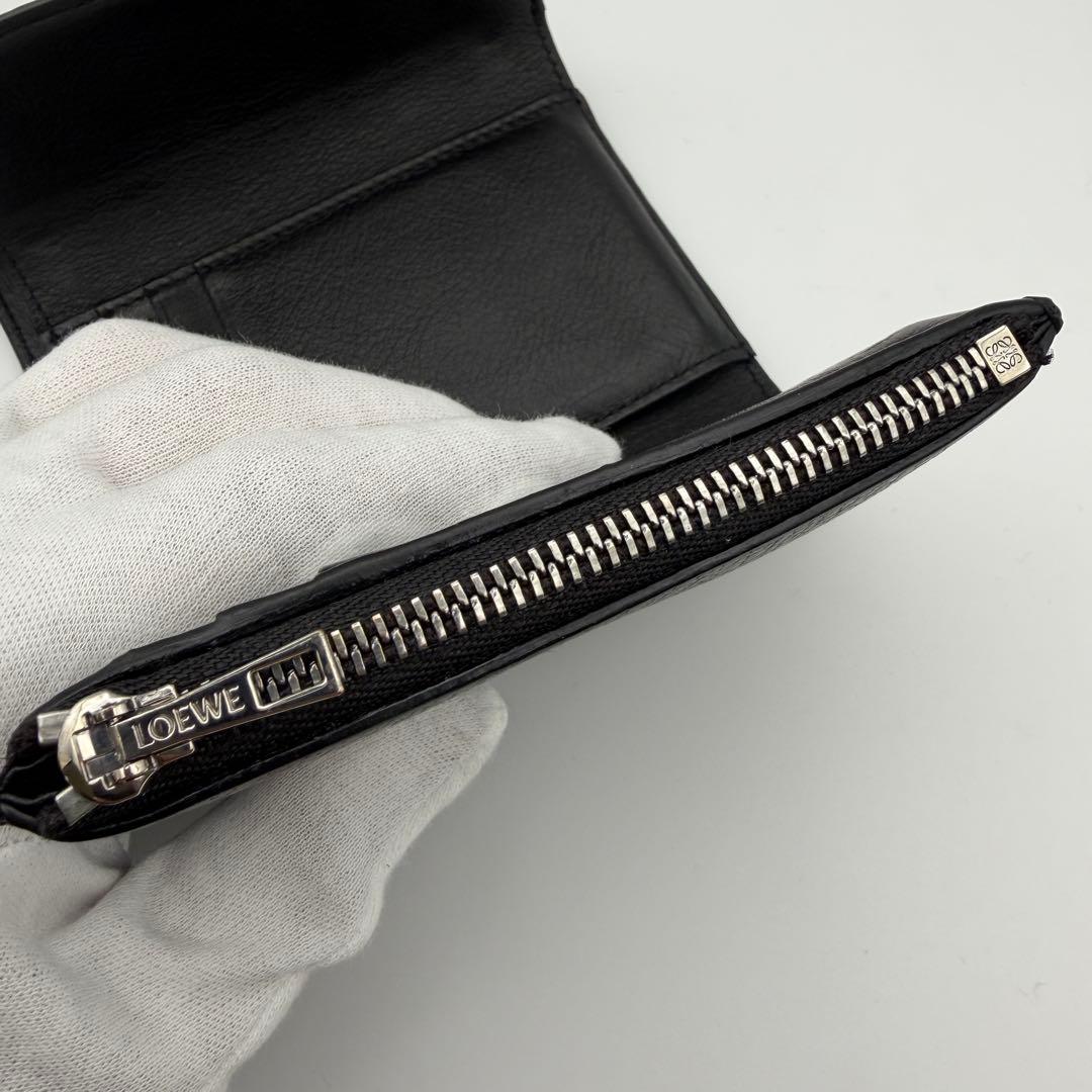 ロエベ LOEWE 財布 スモールバーティカルウォレット ファスナー 三つ折り