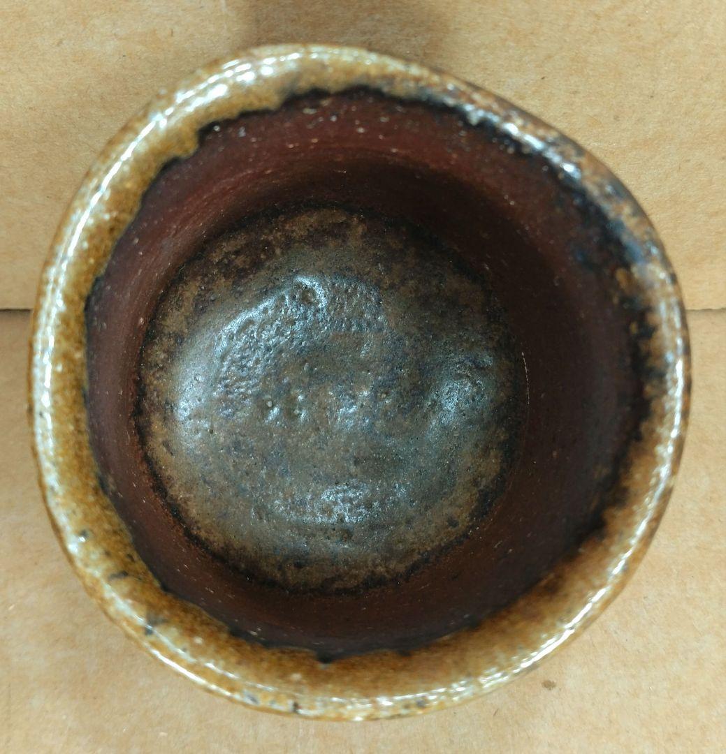 【本物保証】伊勢崎満 備前ぐい呑 栞 共布 共箱 未使用品 備前焼 その①