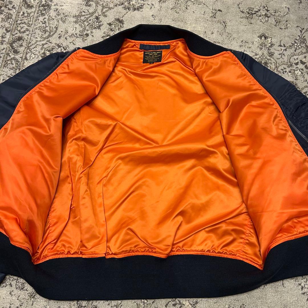 【希少2XL★美品】AVIREX　L-2A　フライトジャケット　ネイビー