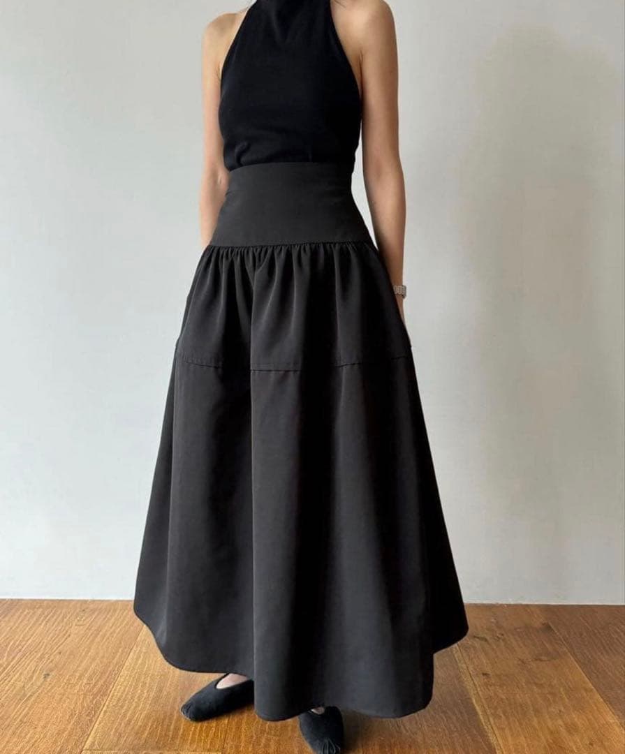 スカート CLANE GATHERED VOLUME SKIRT