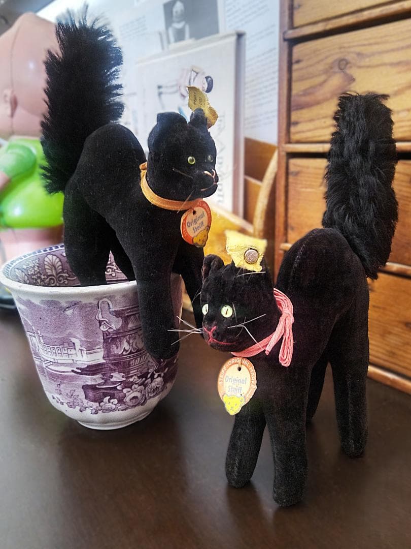 プ*読様 スタイルよいベルベットの猫さん　シュタイフ　トムキャット　ALL ID