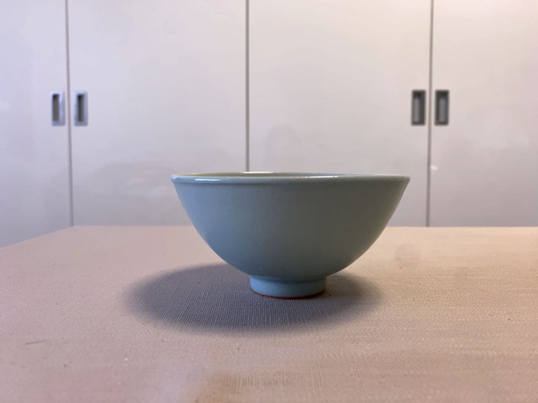 青磁：青瓷飯碗　海老ヶ瀬保　＜3客セット＞　作家物