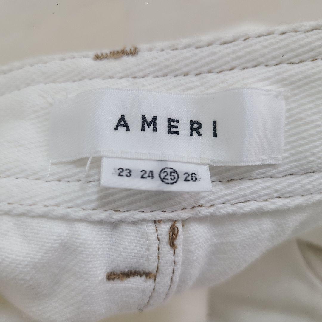 AMERI IMANE PAINTER PANTS 花柄 デニム パンツ M