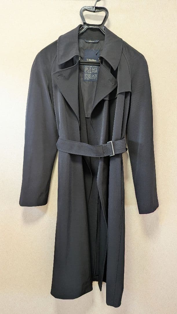 【極美品】’S Max Mara エス マックスマーラ トレンチコート 黒