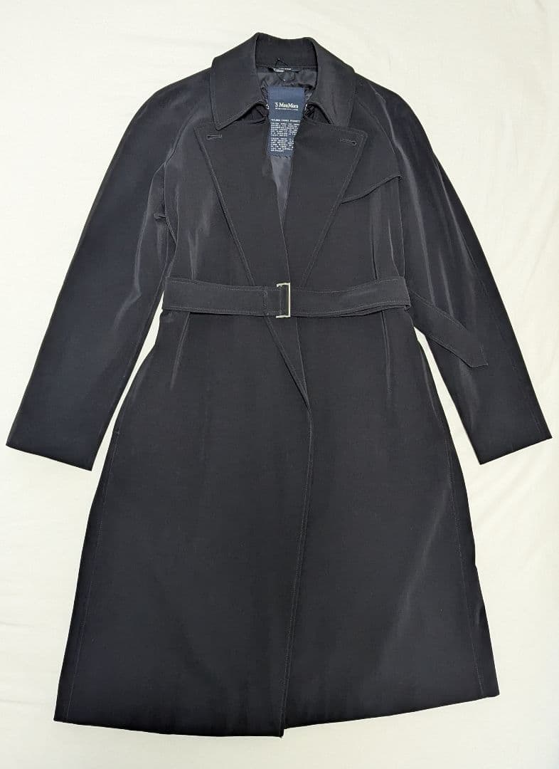 【極美品】’S Max Mara エス マックスマーラ トレンチコート 黒