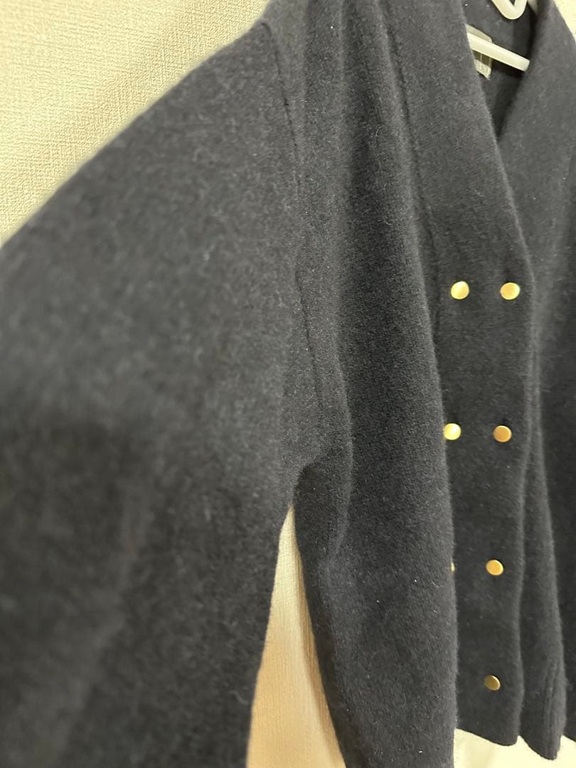 24AW NOBLE ノーブル　ヤク100% ニットカーディガン　金ボタン