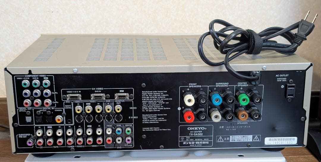値下げ ONKYO TX-SA502 SL-057　音響システムスピーカーセット