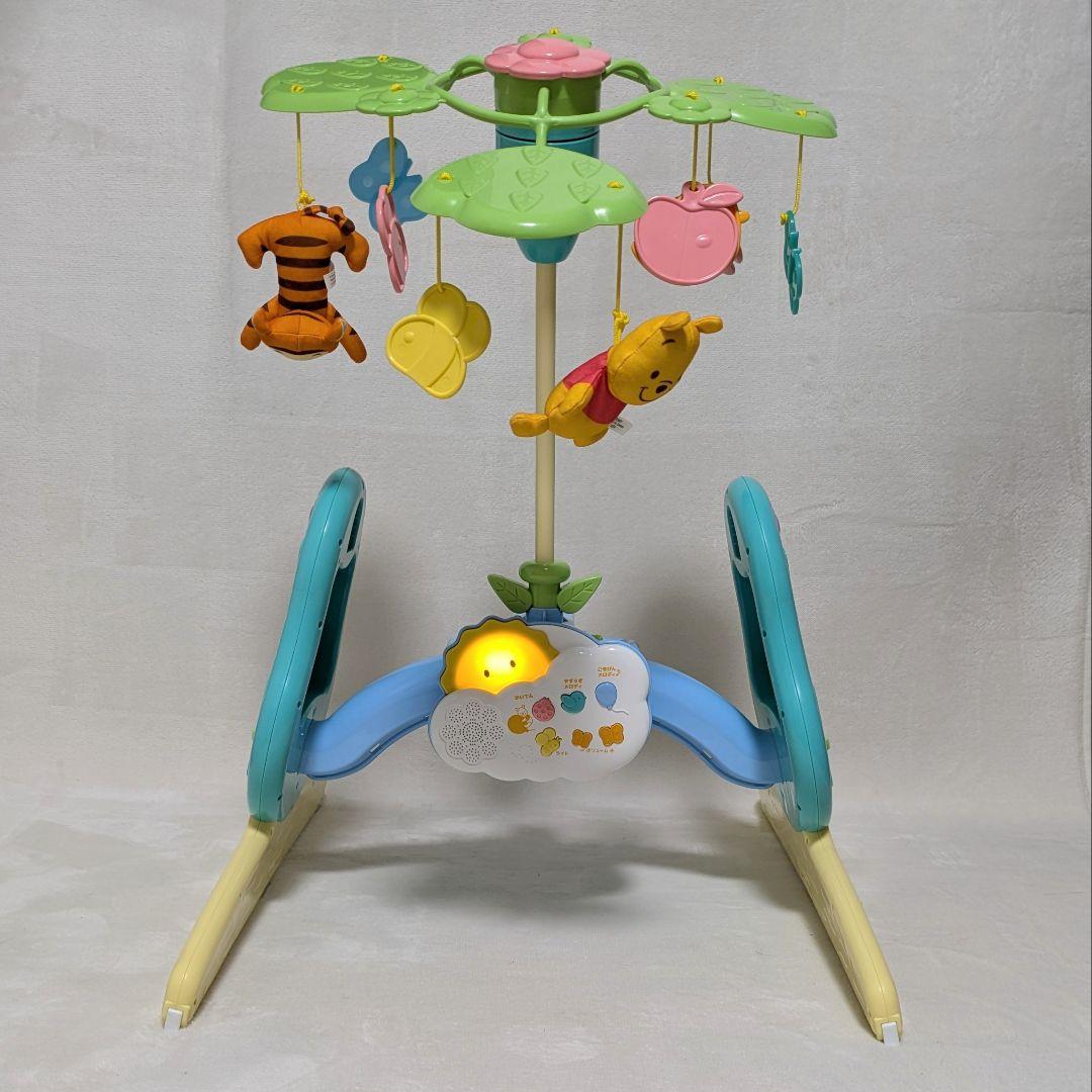 えらべる回転6WAY ジムにへんしんメリー くまのプーさん 美品動作品
