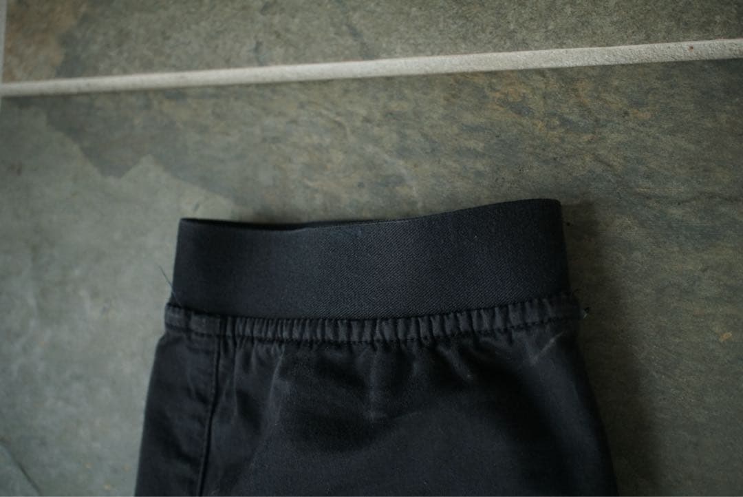 STONE ISLAMD 24AW 製品染 テーパード カーゴパンツ ブラック