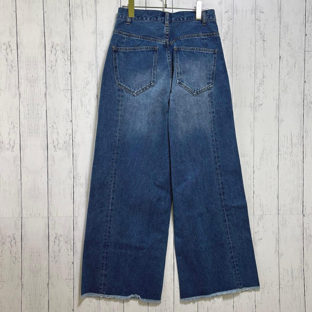 ジャーナルスタンダード ボタンタック ワイドデニムパンツ 36サイズ