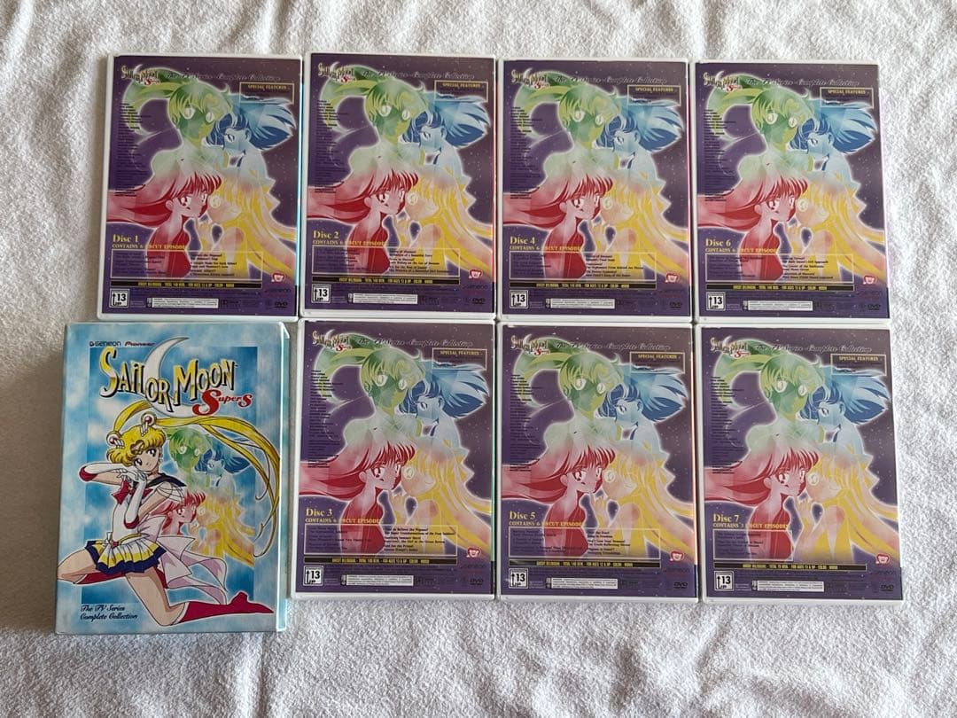 Sailor Moon Super S 7枚セットDVDコレクション