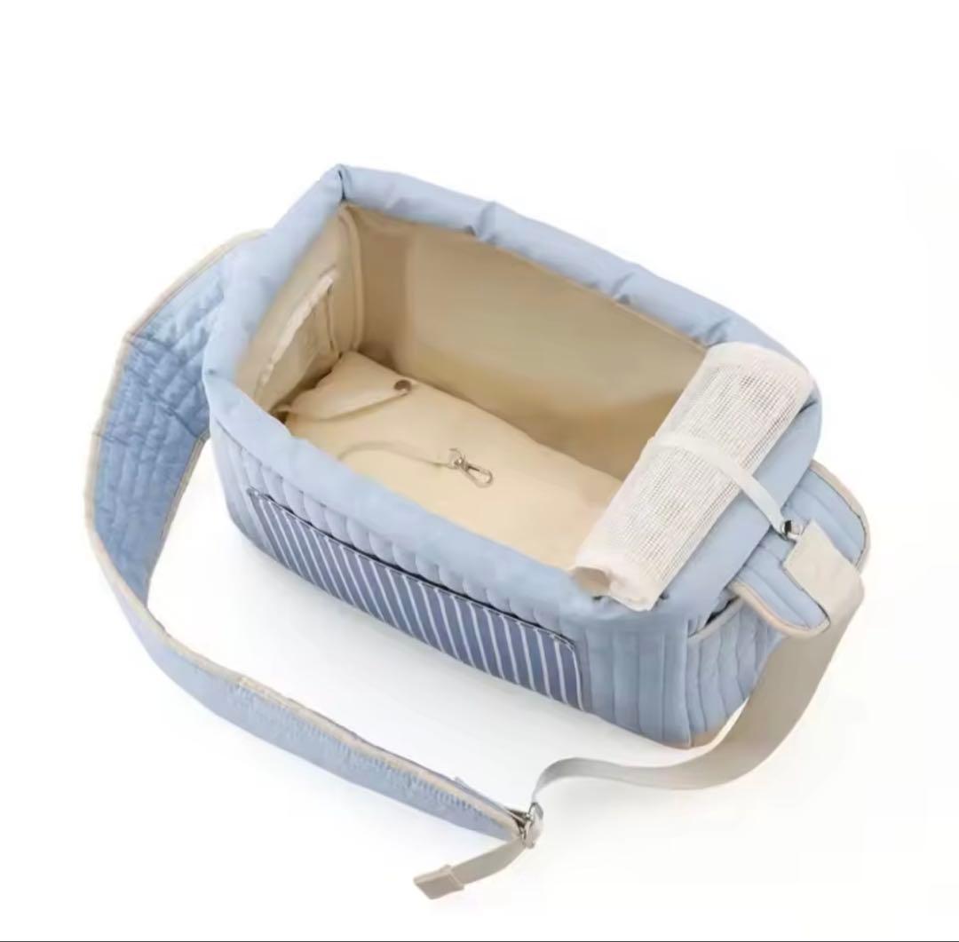 あ*️様 【新品未使用】韓国犬服/犬用キャリーバッグ水色ペット