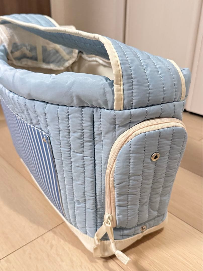あ*️様 【新品未使用】韓国犬服/犬用キャリーバッグ水色ペット