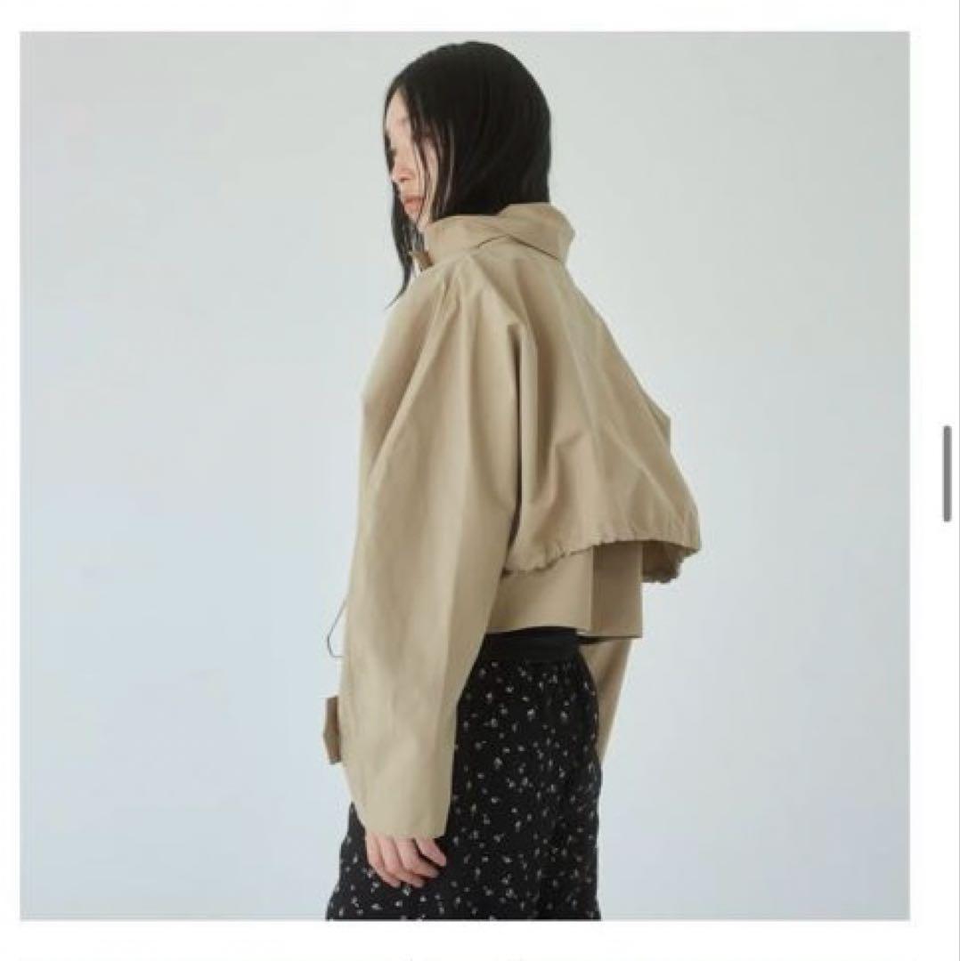 Multi collarショートトレンチコート