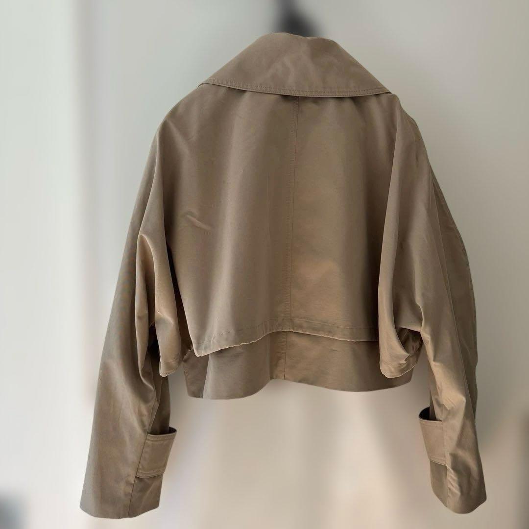 Multi collarショートトレンチコート