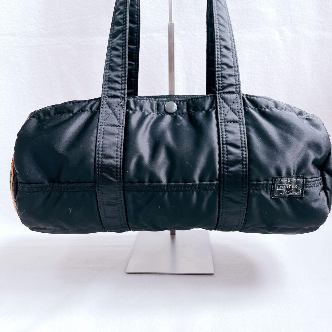 極美品 PORTER ポーター タンカー ダッフルバッグ ボストンバッグ 黒 L