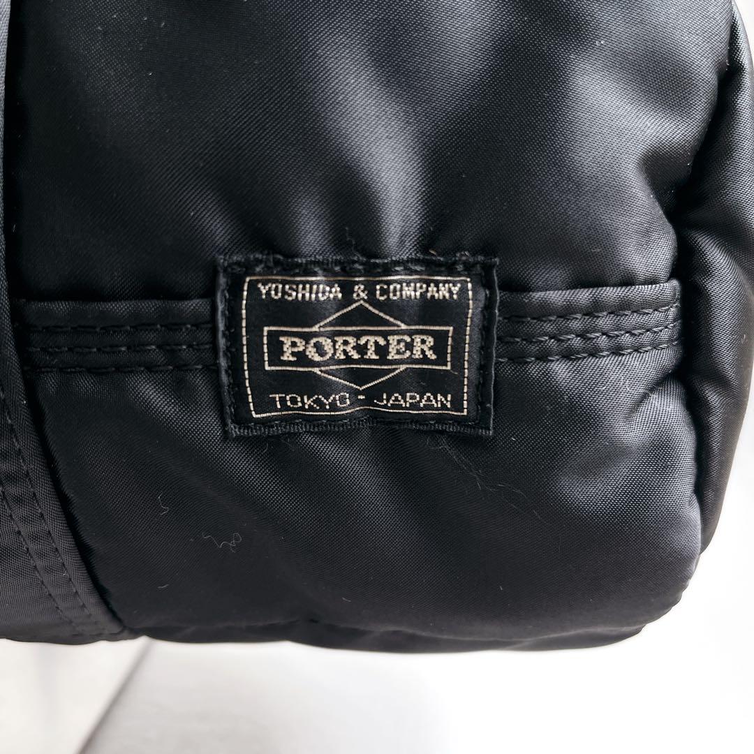 極美品 PORTER ポーター タンカー ダッフルバッグ ボストンバッグ 黒 L
