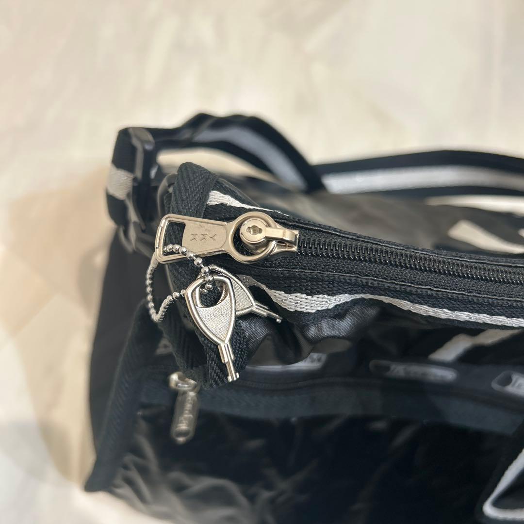 極美品　レスポートサック ボストン　ショルダーバッグ　ブラック　黒 ポーチ付き