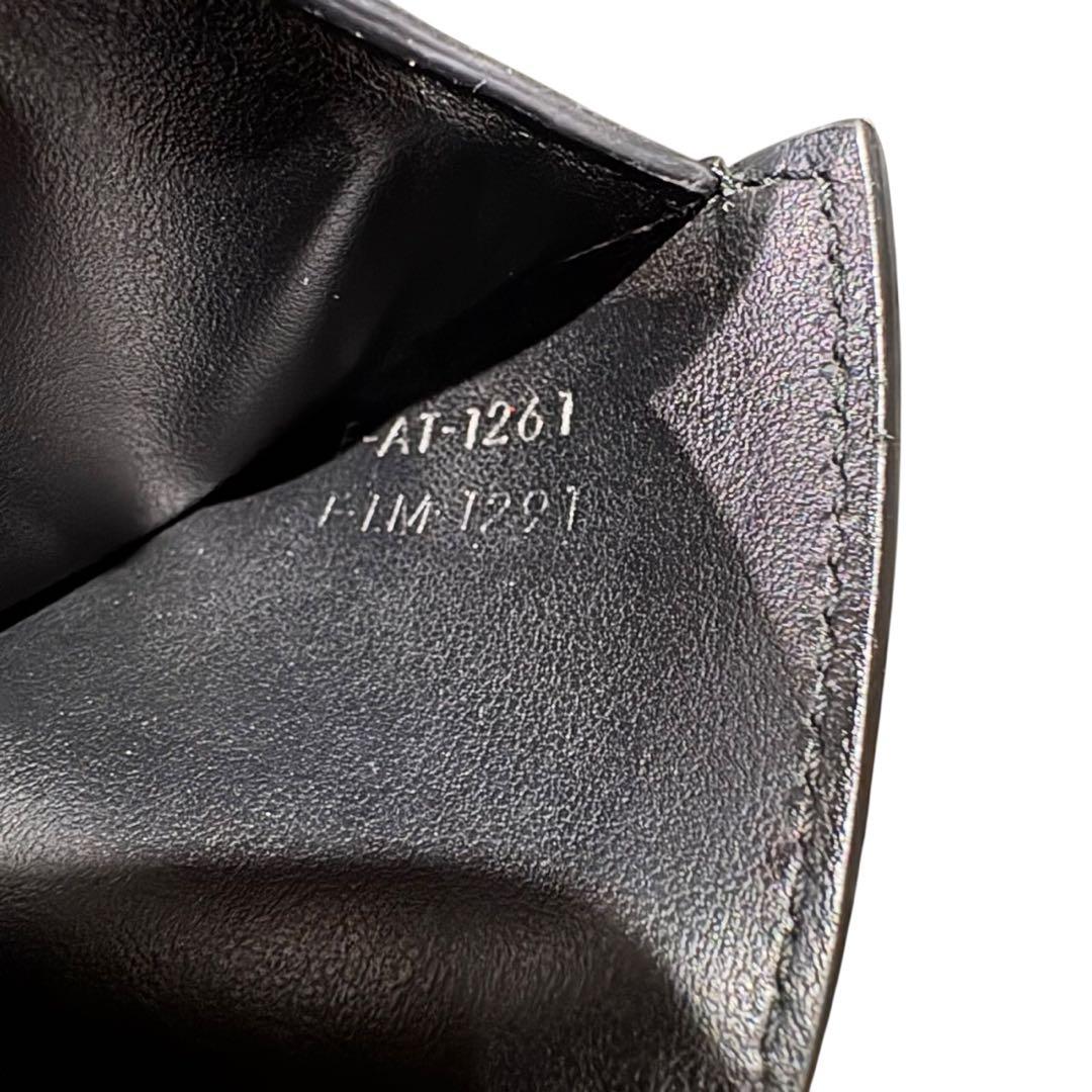 極美品✨ セリーヌ 三つ折り財布 ブラック トリオンフ ゴールド金具 レザー
