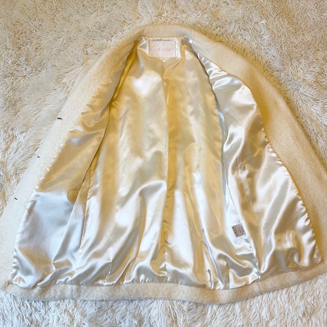 ジャケット・アウター LIZ LISA Cream Ribbon Coat Women Size 0