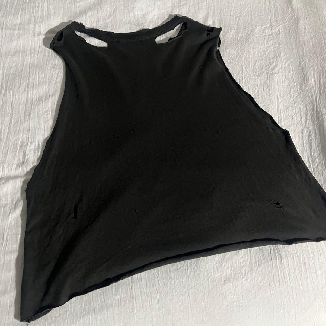 【used】 ERD cutoff no sleeve tops