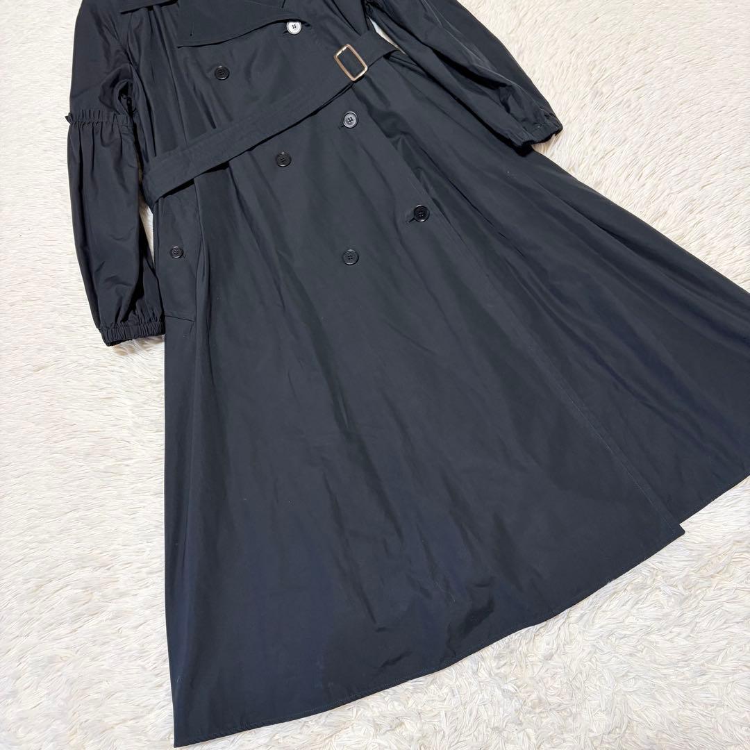 美品　銀タグ　マックスマーラ　マキシ丈　トレンチコート　フレア