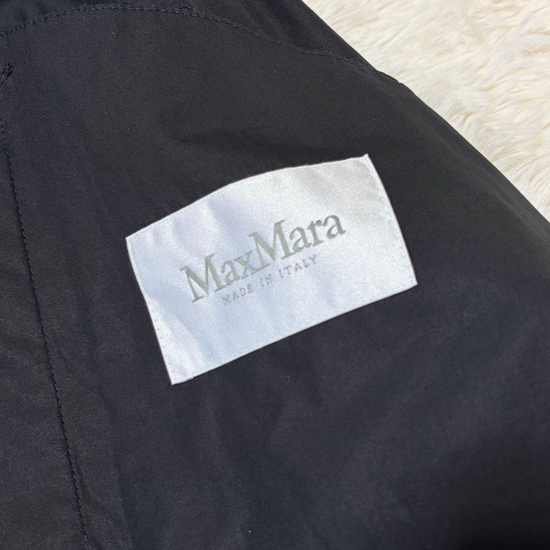 美品　銀タグ　マックスマーラ　マキシ丈　トレンチコート　フレア