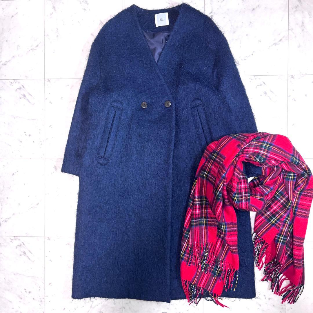 IENA イエナ　LA BOUCLE モヘア　シャギーコート　NV色
