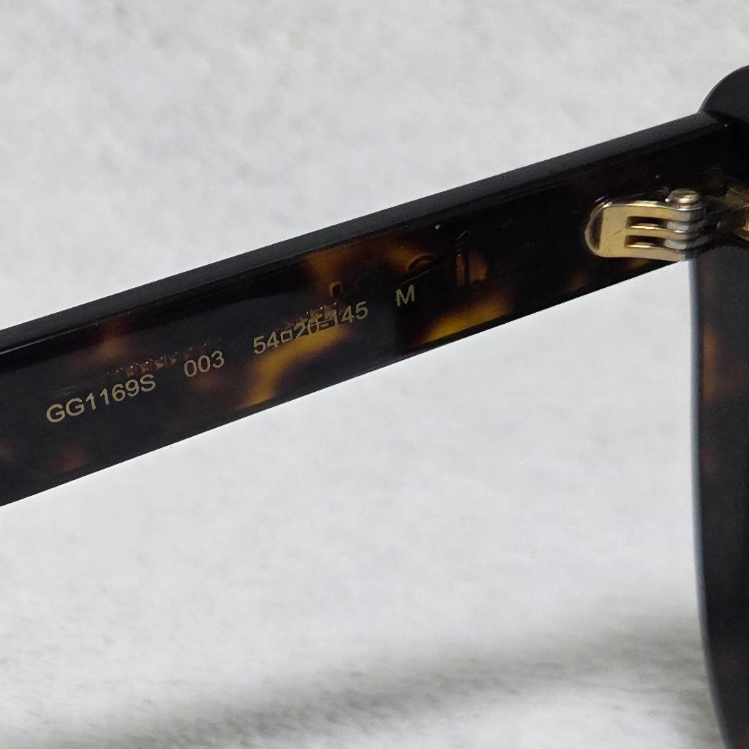 【新品未使用ケース付】GUCCI サングラス GG1169S 黒茶グラデ
