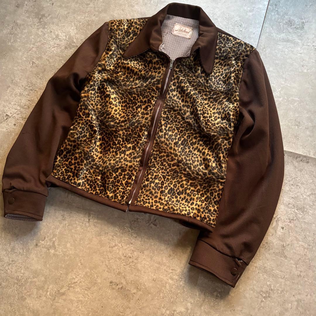 古着　50s lakeland レオパード　ジャケット　ロカビリー　アニマル柄