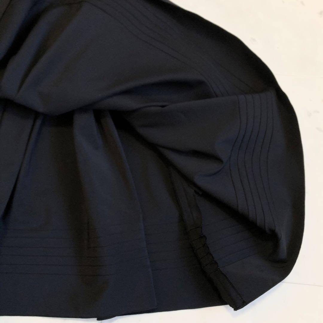 【極美品】 Rene basic ノースリーブ 切り替え ワンピース 38 黒
