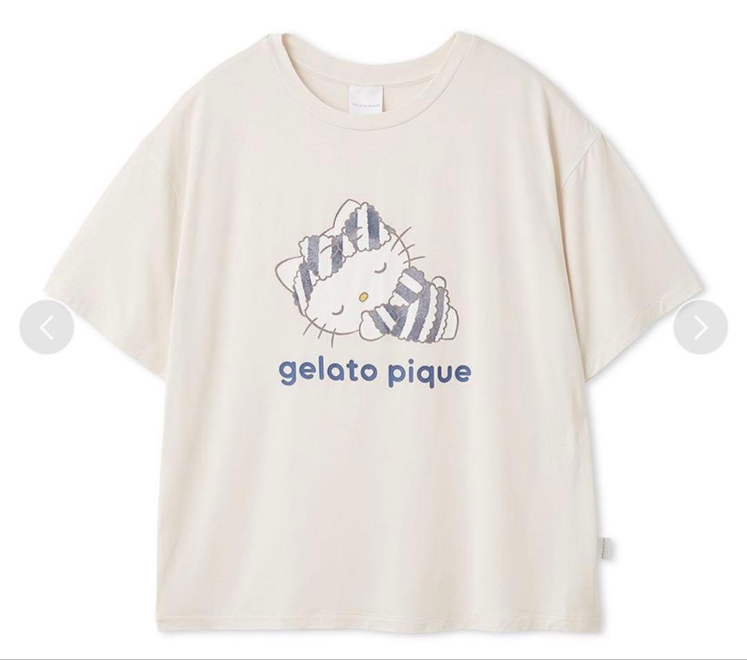 即完　コラボ　ハローキティ　ジェラピケ サンリオTシャツ