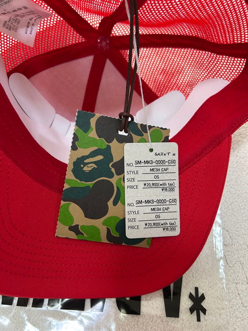 SAINT Mxxxxxx × A BATHING APE® キャップ