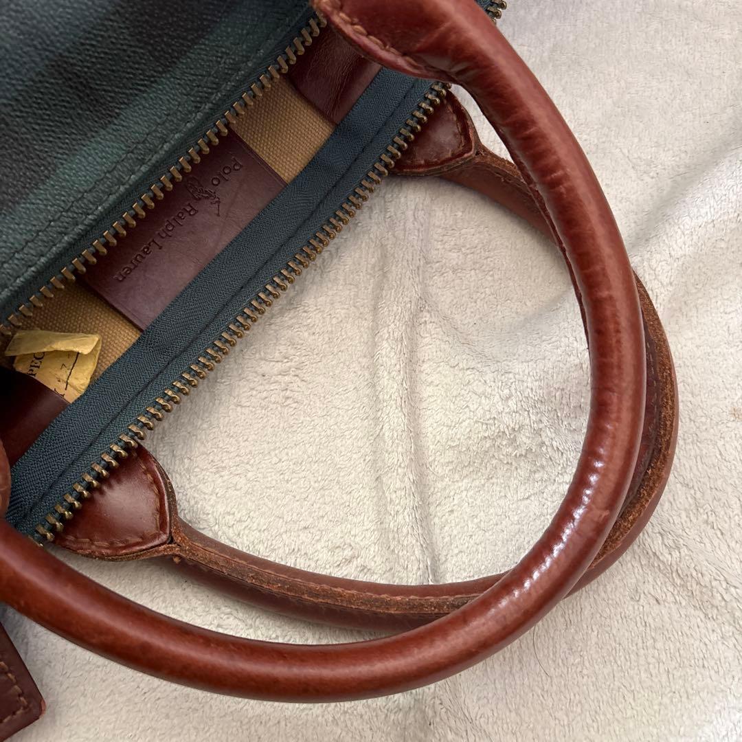 人気✨ラルフローレン ブラックウォッチ　2way ボストンバッグ　付属品 特大