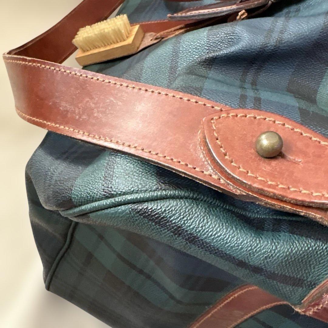 人気✨ラルフローレン ブラックウォッチ　2way ボストンバッグ　付属品 特大