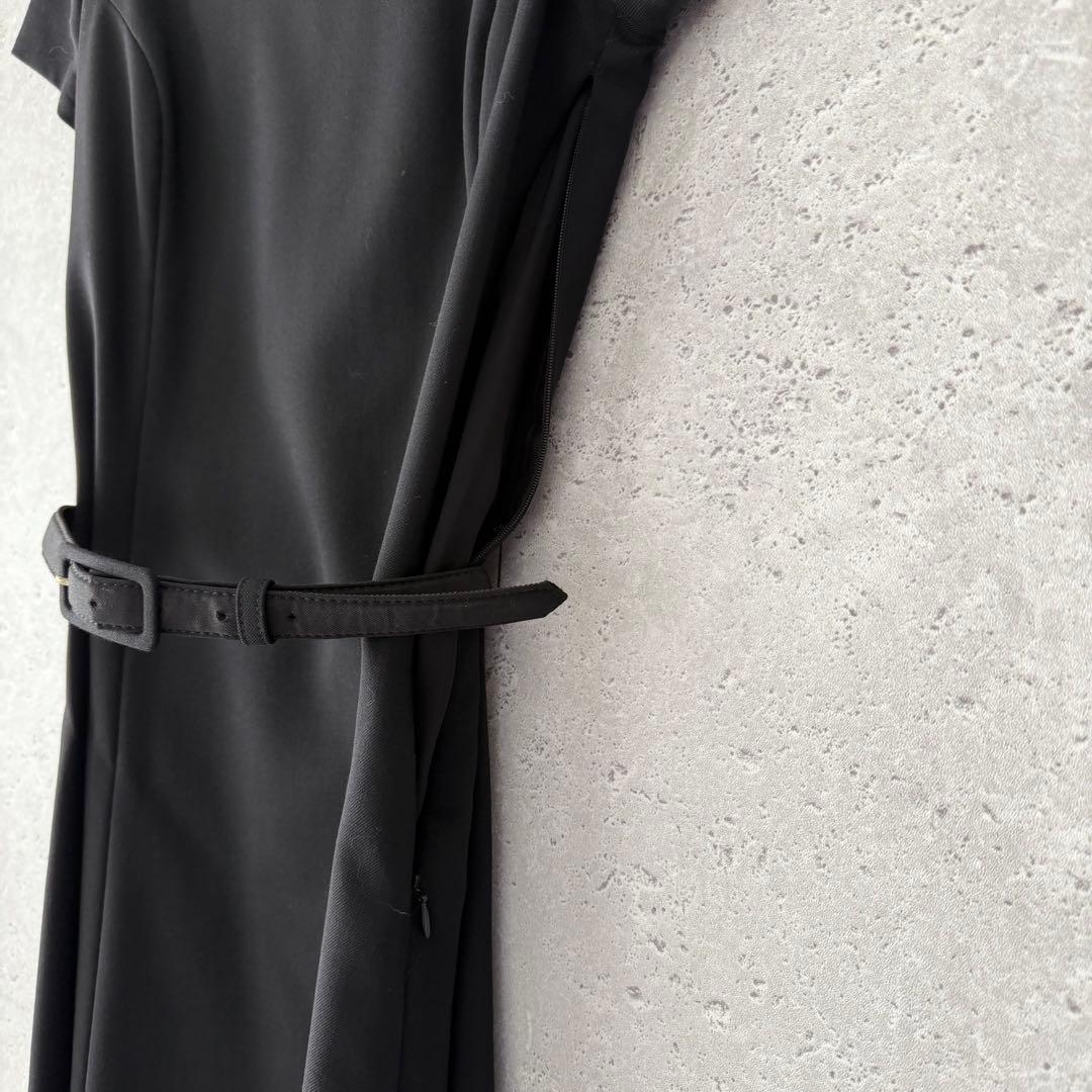 美品✨RALPH LAUREN ベルテッドフレアワンピース　ブラック
