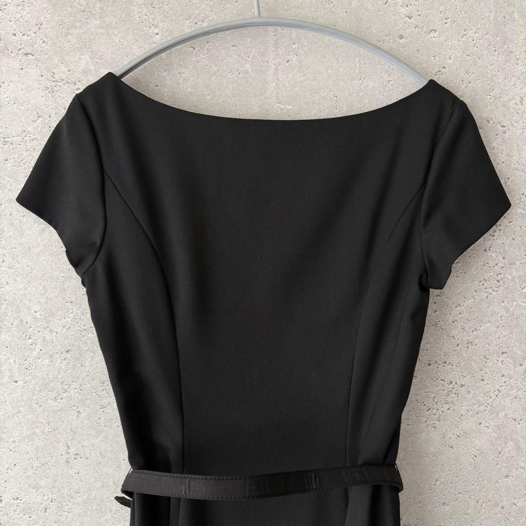 美品✨RALPH LAUREN ベルテッドフレアワンピース　ブラック