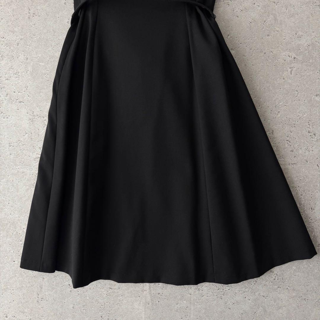 美品✨RALPH LAUREN ベルテッドフレアワンピース　ブラック