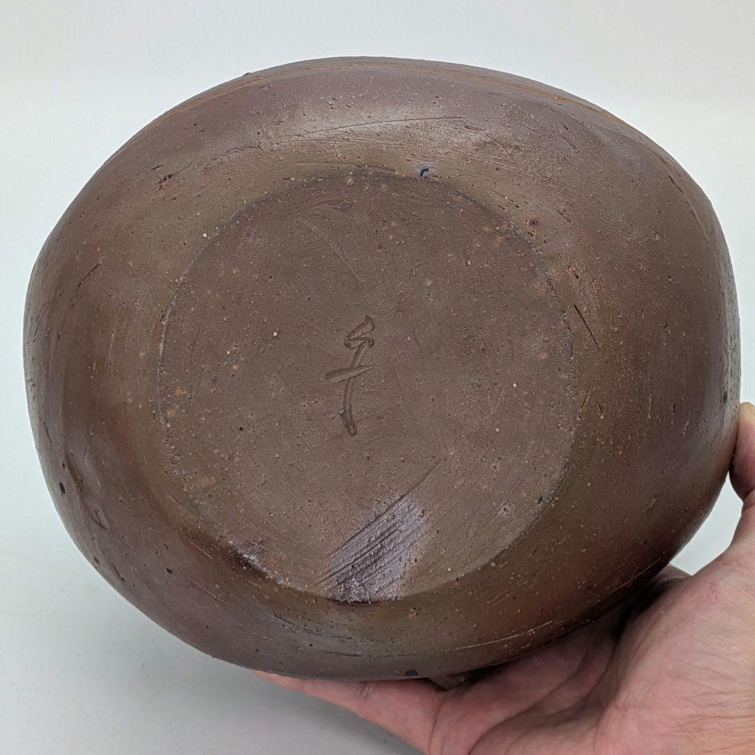 山下譲治 備前焼 象嵌花器 花入 花瓶 フラワーベース 華道具 花生 壺 壷