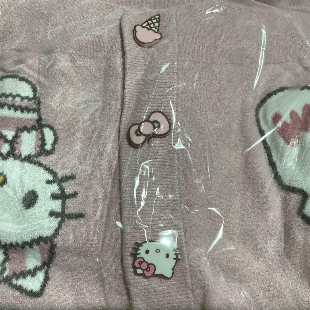 サンリオハウス　ジェラピケ　キティちゃん　スムーズィー　カーディガン　ピンク