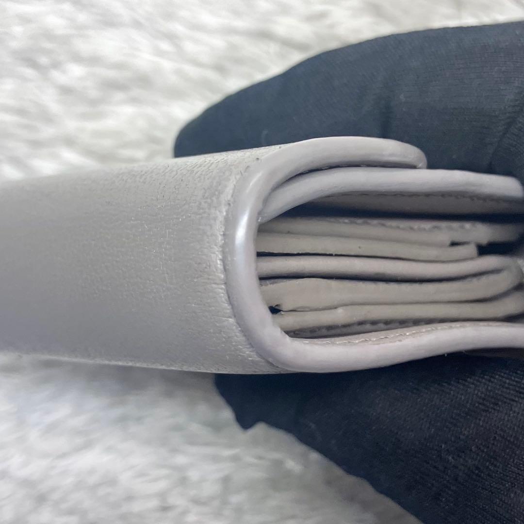 美品✨ CELINE 三つ折り財布 トリオンフ スモールフラップ カーキ