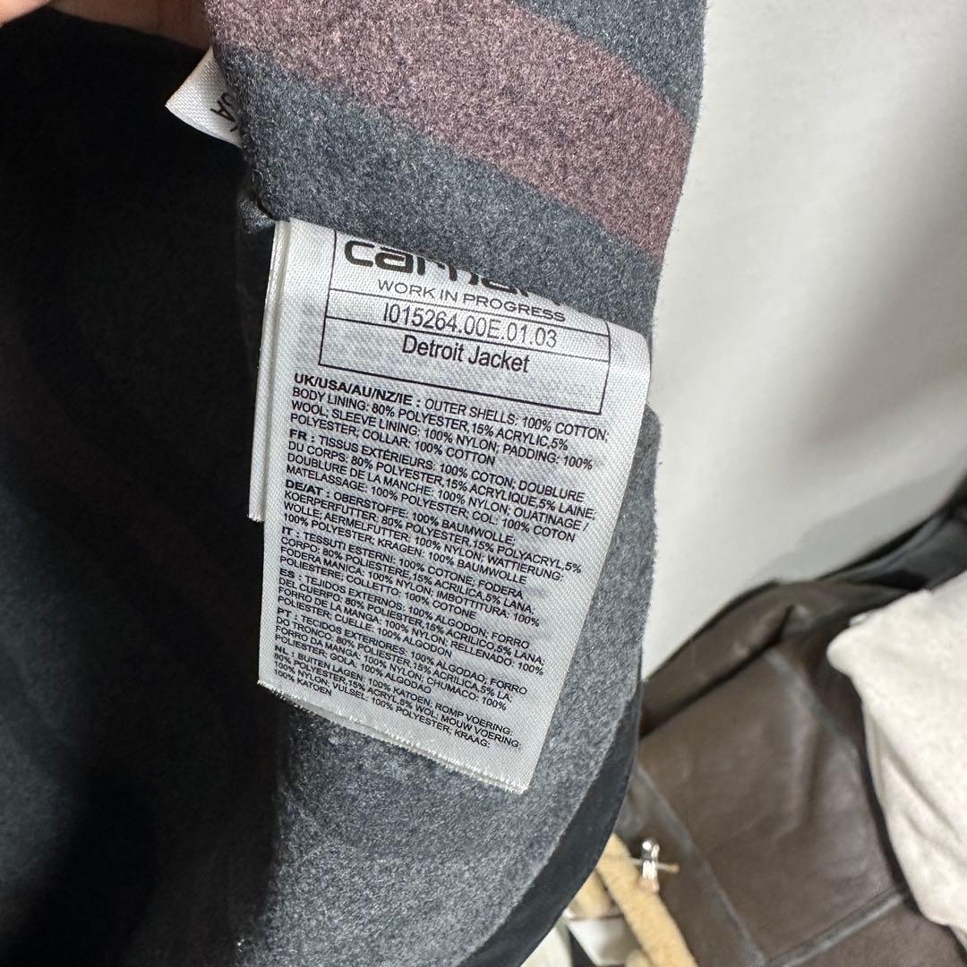 carhartt wip デトロイトジャケット 黒 S アメカジ バイカー