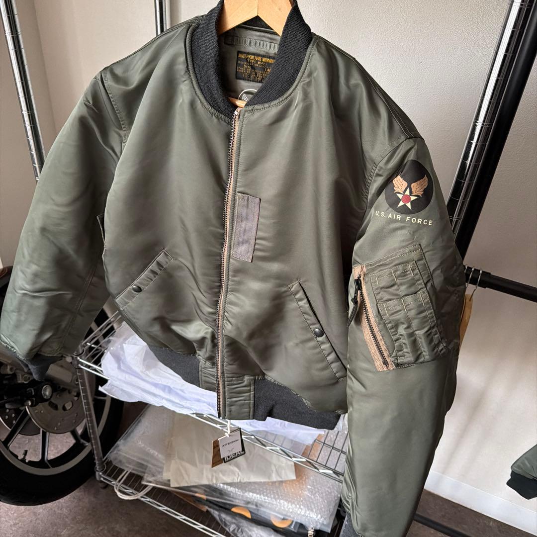 US AIR FORCE MA-1ジャケット Lサイズ オリーブグリーン