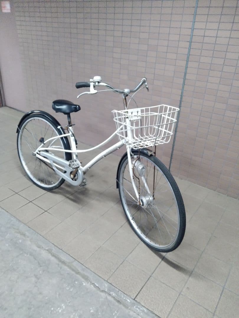 送料無料相談可！27インチ自転車！白！